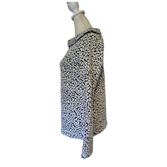 Talbots Sabrina Jacquard Animal Print Women's Top Size Small - Picture 2 of 7